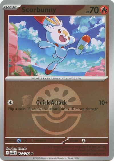 Scorbunny - 036/217 (Friend Ball)