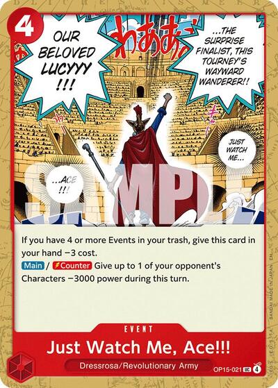 Just Watch Me, Ace!!!