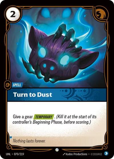 Turn to Dust