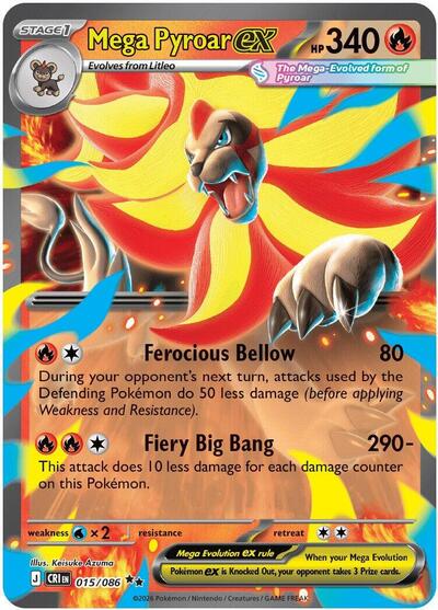 Mega Pyroar ex 015 086