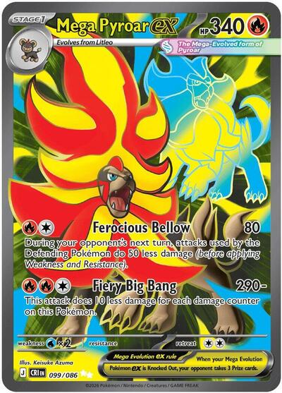 Mega Pyroar ex 099 086